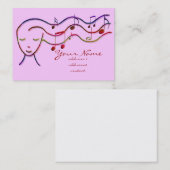 carte profil musique (Devant / Derrière)