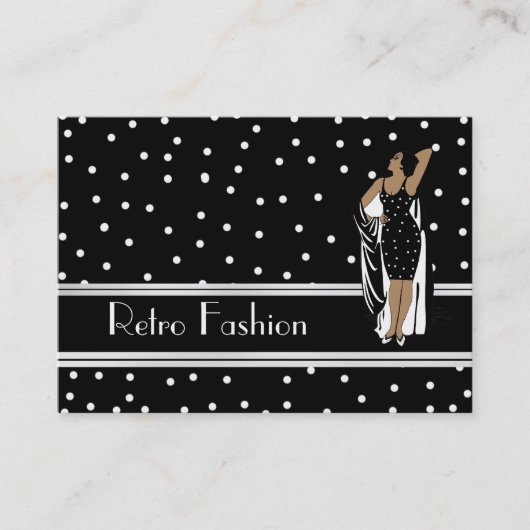 Carte profil Retro Mode Vintage (Devant)