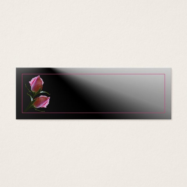 Carte profil Rose double (Devant)