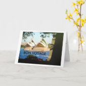 CARTE "PROFITEZ, BON VOYAGE, FAITES DES SOUVENIRS" (Fleur jaune)