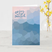 Carte Profitez de chaque instant (Fleur jaune)