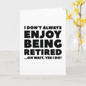 Carte Profitez De La Retraite (Fleur jaune)