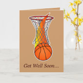 Carte Profitez de l'équipe de basket-ball (Fleur jaune)