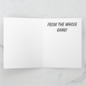 Carte Profitez de l'équipe de softball de Gang Large (Intérieur)