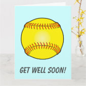 Carte Profitez de l'équipe de softball de Gang Large (Fleur jaune)