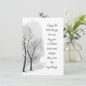 Carte Profitez de petites choses Citation de vie inspira (Debout devant)