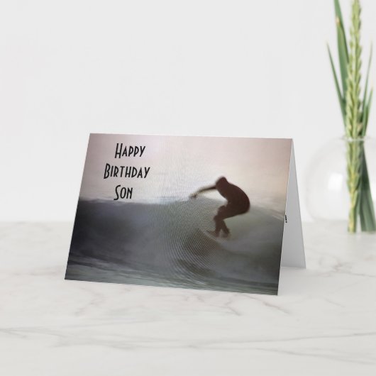 CARTE PROFITEZ DE VOTRE FILS D'ANNIVERSAIRE (Devant)