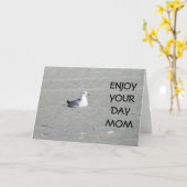 CARTE PROFITEZ DE VOTRE JOURNÉE MÈRE - JOURNÉE DES MÈRES (Fleur jaune)