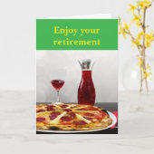 Carte Profitez de votre retraite. (Fleur jaune)