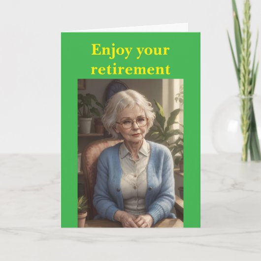Carte Profitez de votre retraite. (Devant)