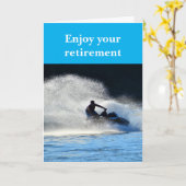 Carte Profitez de votre retraite. (Fleur jaune)