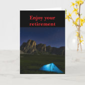 Carte Profitez de votre retraite. (Fleur jaune)