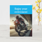 Carte Profitez de votre retraite. (Fleur jaune)
