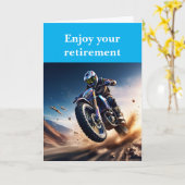 Carte Profitez de votre retraite. (Fleur jaune)