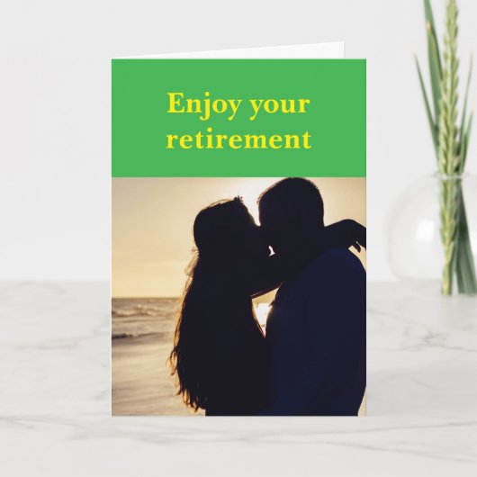Carte Profitez de votre retraite. (Devant)