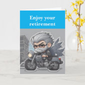 Carte Profitez de votre retraite. (Fleur jaune)