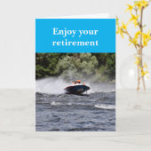 Carte Profitez de votre retraite. (Fleur jaune)