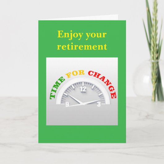 Carte Profitez de votre retraite. (Devant)