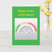 Carte Profitez de votre retraite. (Fleur jaune)