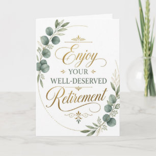 Carte Profitez de Votre Retraite Bien Méritée