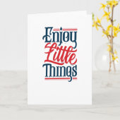 Carte Profitez des petites choses (Fleur jaune)