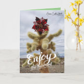 Carte Profitez des vacances (Fleur jaune)