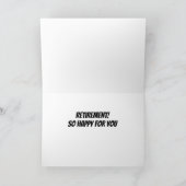 CARTE **PROFITEZ DU HUMOUR DE RETRAITE** (Intérieur)