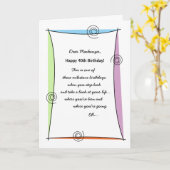 Carte Profitez du moment 40e anniversaire (Fleur jaune)