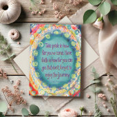 Carte Profitez du voyage Inspirational Citation Graduati