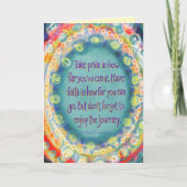 Carte Profitez du voyage Inspirational Citation Graduati (Devant)