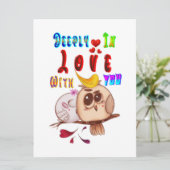 Carte Profondément amoureux de toi (Debout devant)