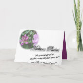 Carte ProfondesCondoléancesRhod-personnaliser n'importe  (Dos)