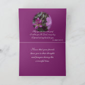 Carte ProfondesCondoléancesRhod-personnaliser n'importe  (Intérieur)