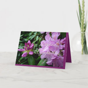 Carte ProfondesCondoléancesRhod-personnaliser toute occa