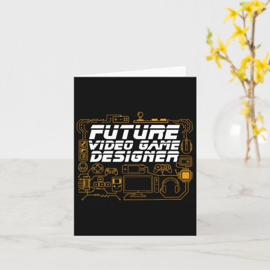 Carte Programmateur de programmation de jeu vidéo futur (Fleur jaune)