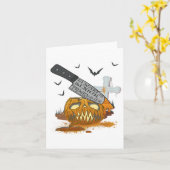 Carte Programmateur principal Funny Halloween Party (Fleur jaune)