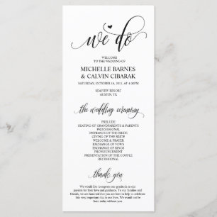 Carte programme mariage dans design moderne v3