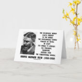 Carte Progrès déraisonnable G.B. Shaw Quote de femme (Fleur jaune)