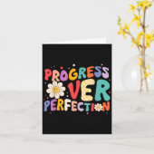 Carte Progrès Motivationnel sur la perfection Enseignant (Fleur jaune)
