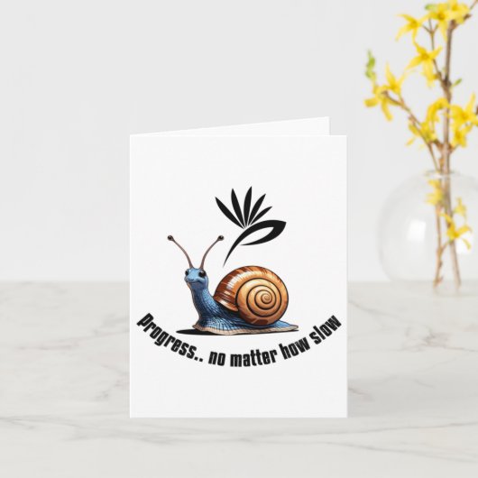 Carte Progrès..no Sticker Lent (Fleur jaune)