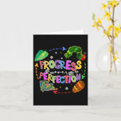 Carte Progrès Plutôt que Perfection Enseignant Rentrée S (Fleur jaune)