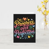 Carte Progrès sur la perfection Retour À L'École Enseign (Fleur jaune)