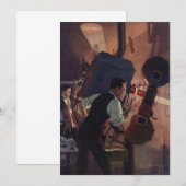 Carte Projectioniste de cinéma, Vintage Business (Devant / Derrière)