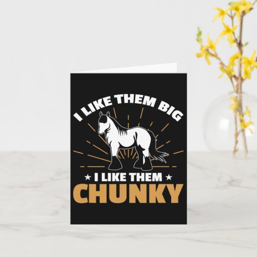 Carte Projet De Mème De Cheval Pour Un Pilote De Clydesd (Fleur jaune)