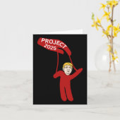 Carte Projet Donald Trump Puppet 2025 (Fleur jaune)