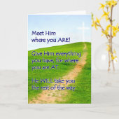 Carte Promenade avec le Christ (Fleur jaune)