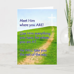 Carte Promenade avec le Christ