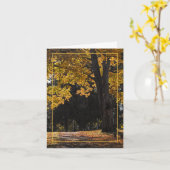 Carte Promenade confortable (Fleur jaune)