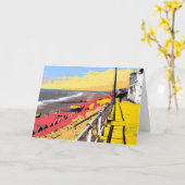 Carte Promenade de Southwold colorée (Fleur jaune)