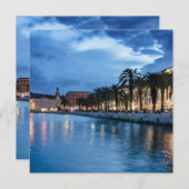 Carte Promenade de Split en Croatie (Devant / Derrière)